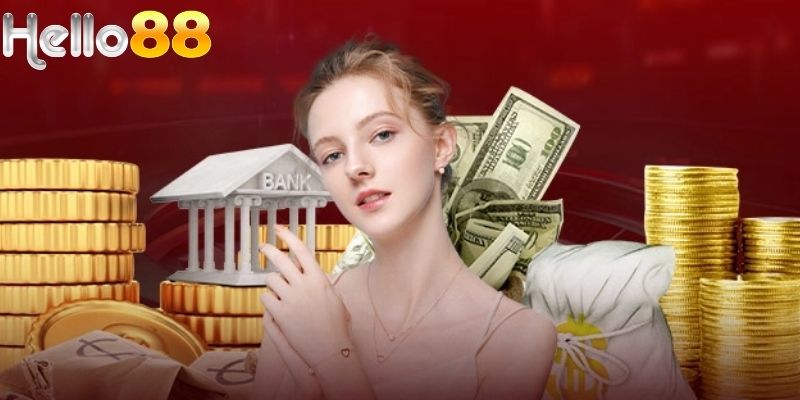 Người chơi thực hiện nạp rút tiền hello88 qua ngân hàng nội địa